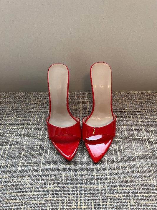 unused red heels