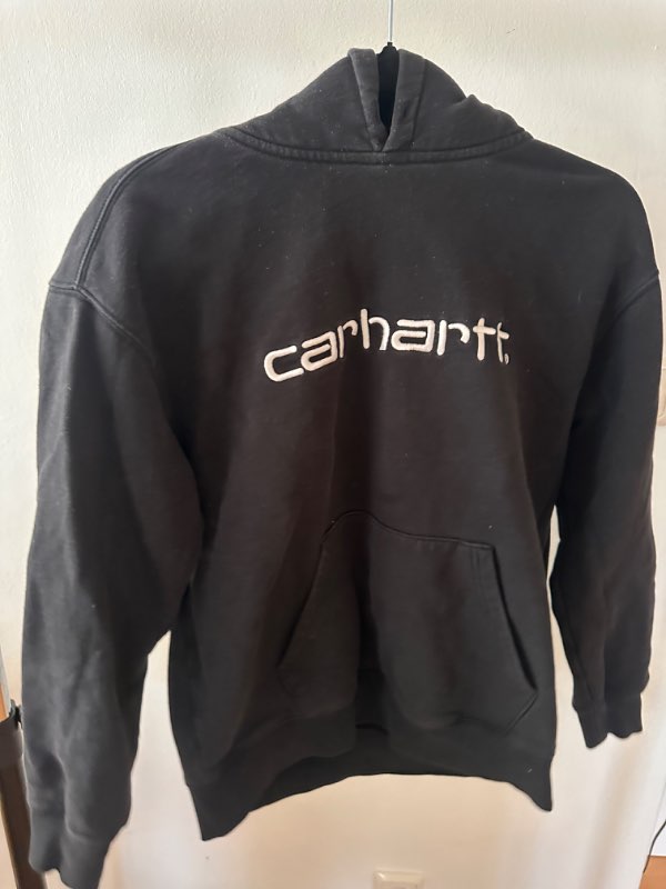 Carhartt svört hettupeysa