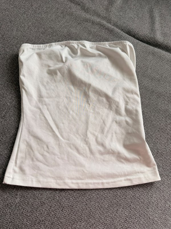 hvitur tube top