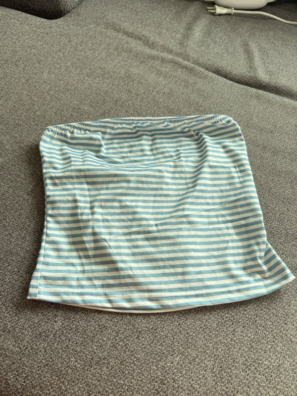 blar hvitur tube top