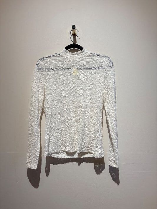 VILA Langerma blúndu bolur