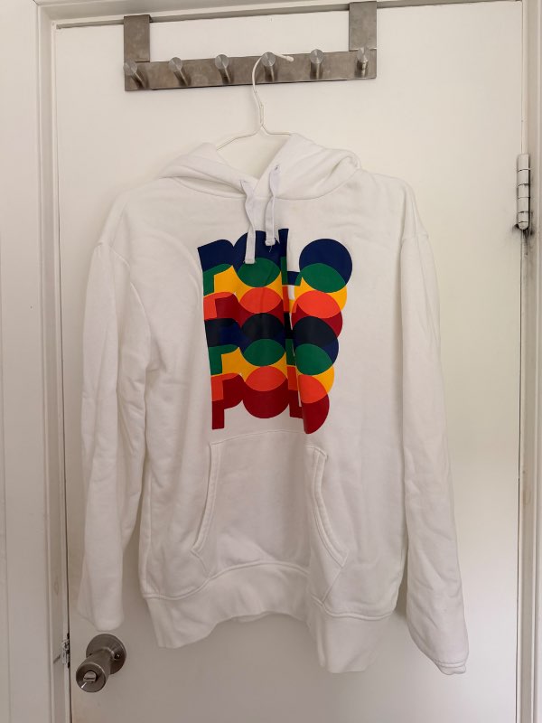 Polo white hoodie