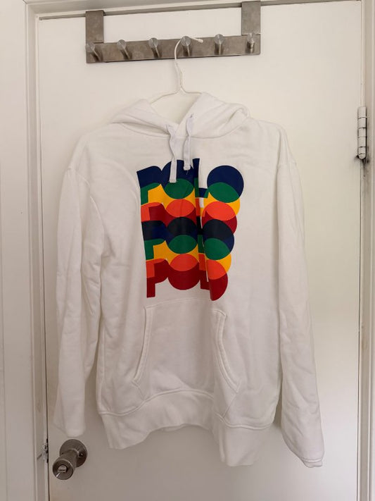 Polo white hoodie