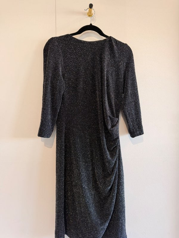 Black shiny dress