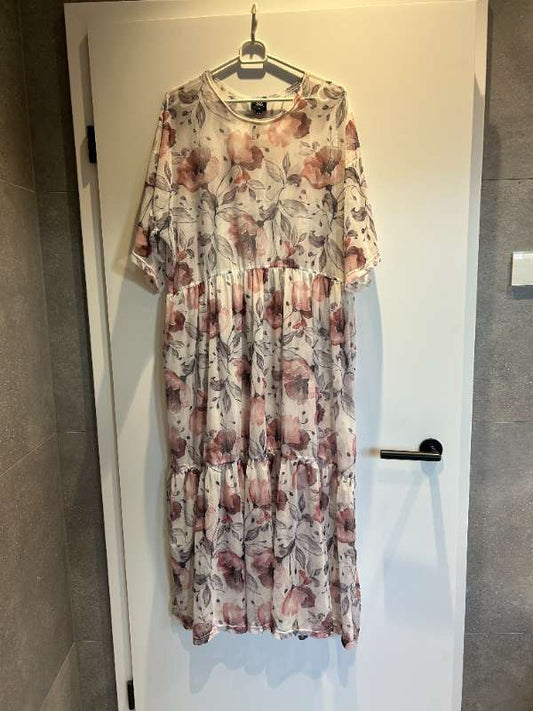 Brá kjóll hvítur blóma