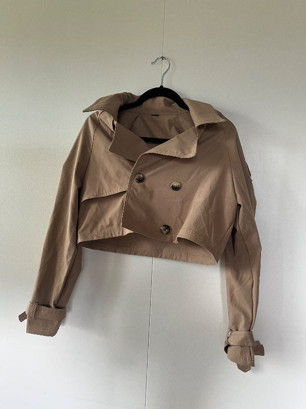 cropped trench coat