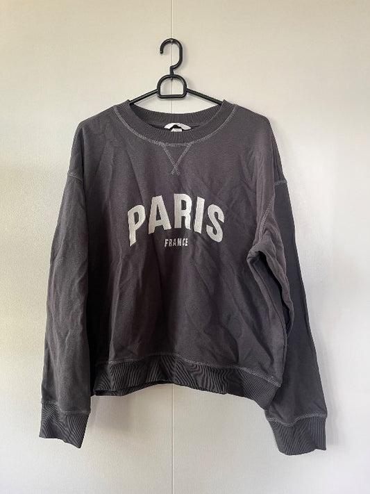 grá crewneck peysa