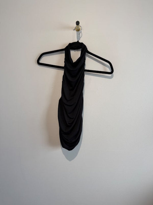 Bershka svartur halter neck