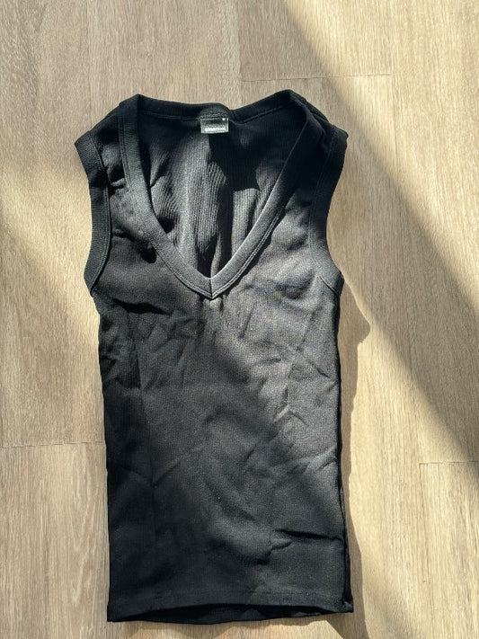 Gina Tricot svartur hlýrabolur