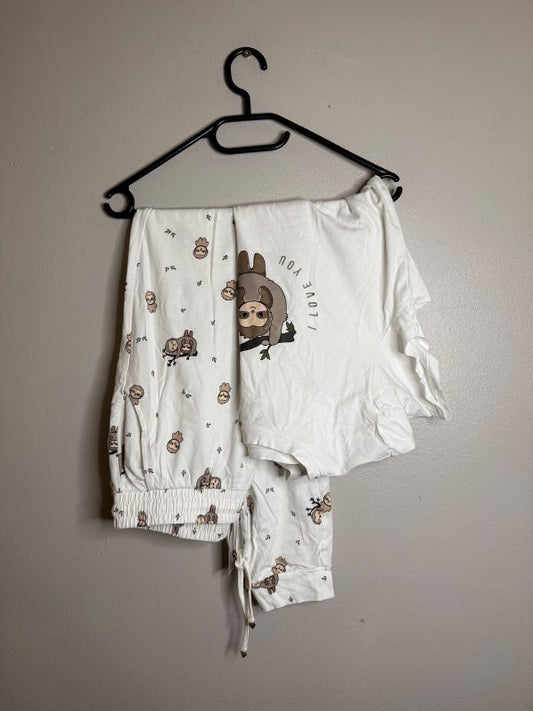 Pajama set with sloth