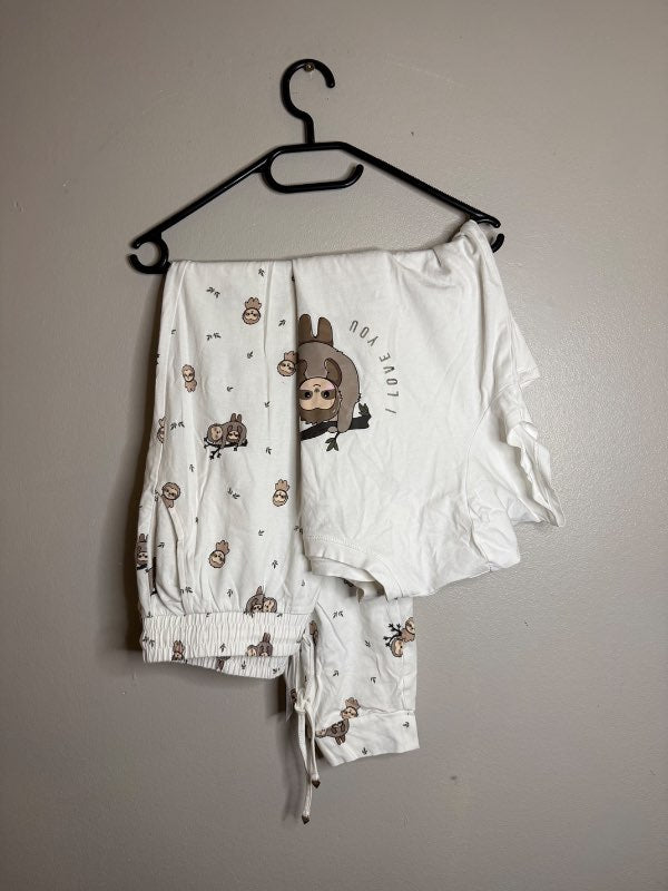 Pajama set with sloth