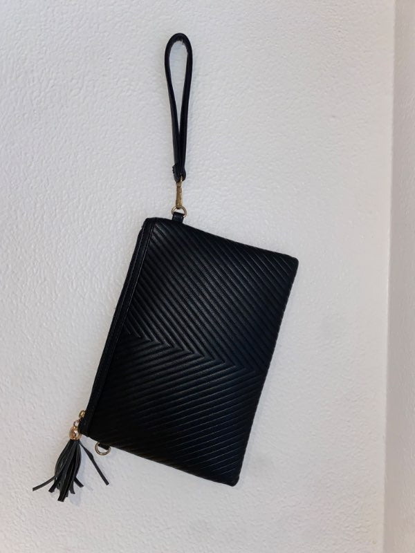 K Svart umslag veski