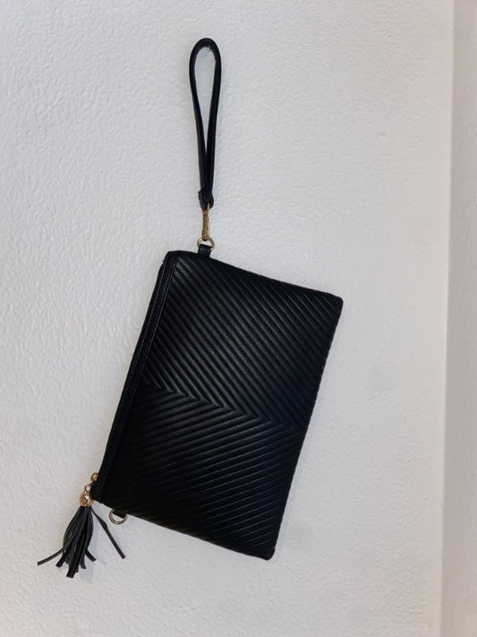 K Svart umslag veski