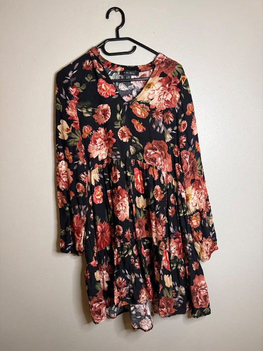 Flower print dress