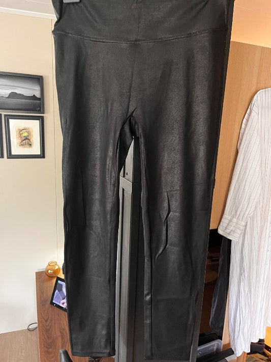 Svartar pleður leggings