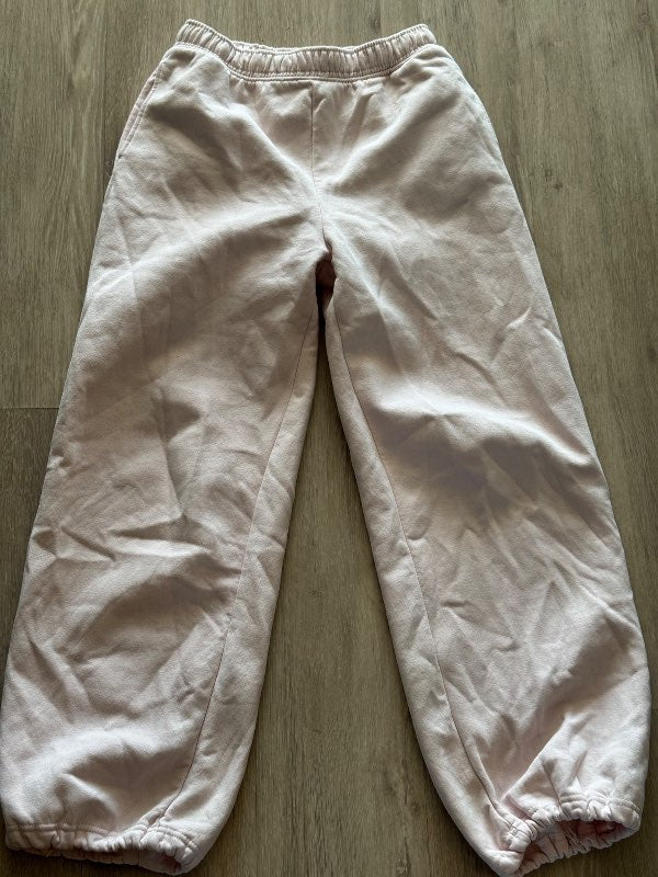 Ljósbleikar joggingbuxur