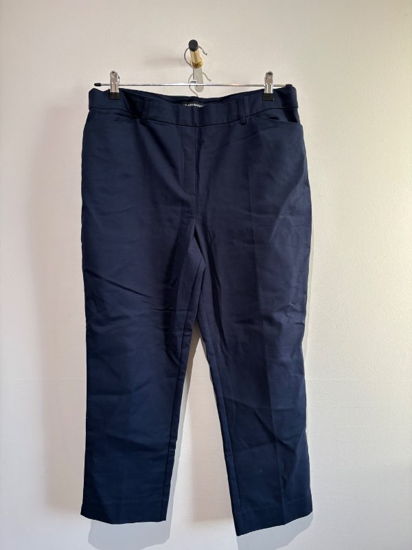 Washed denim pants 3/4