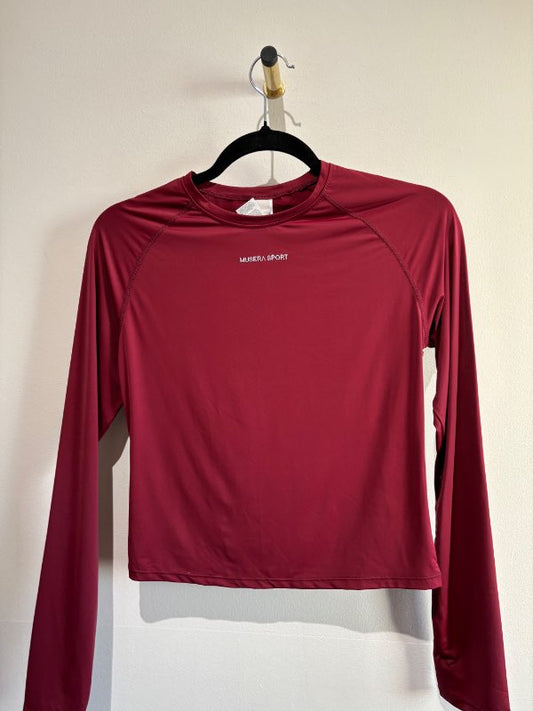 MUSERA sports top, burgundy - small sizes