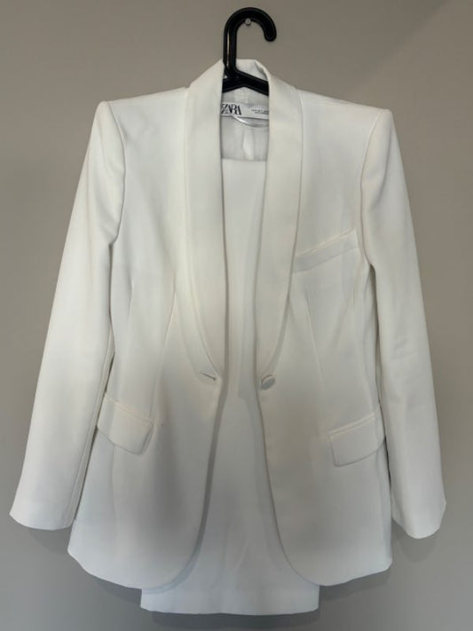 Blazer,buxur Zara Hvítt