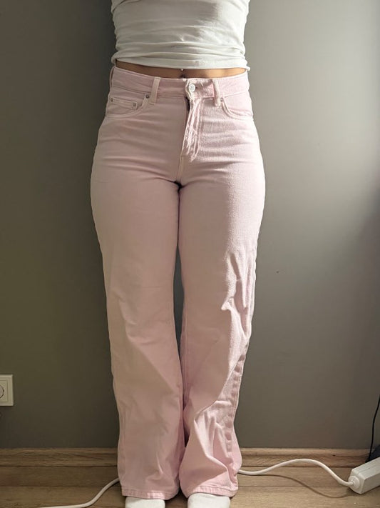 Bleikar gallabuxur Gina Tricot