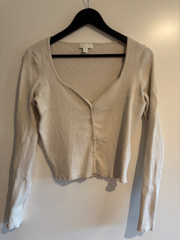 Hneppt H&M síðermabolur