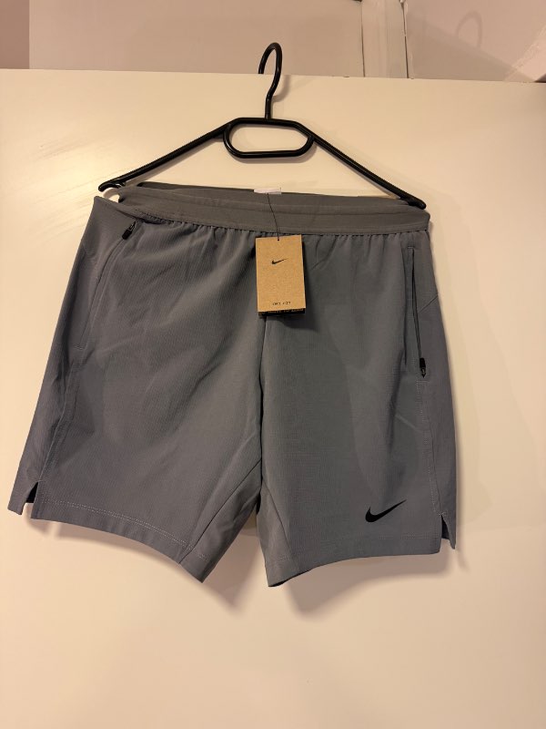 Mens grey training shorts