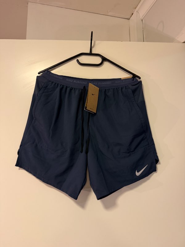 Mens dark blue running shorts