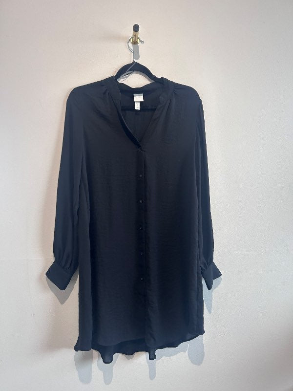 H&M skyrta svört síð