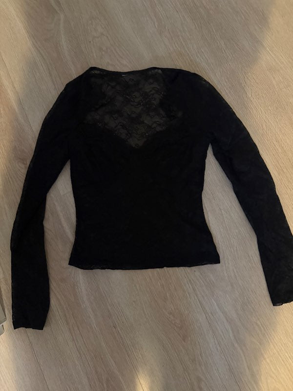 Gina Tricot svartur langerma