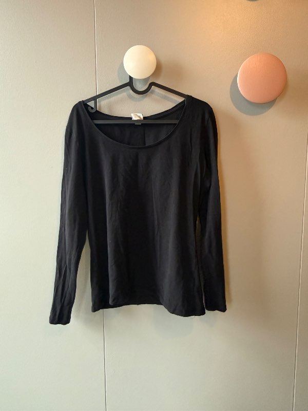 H&M svört síðerma