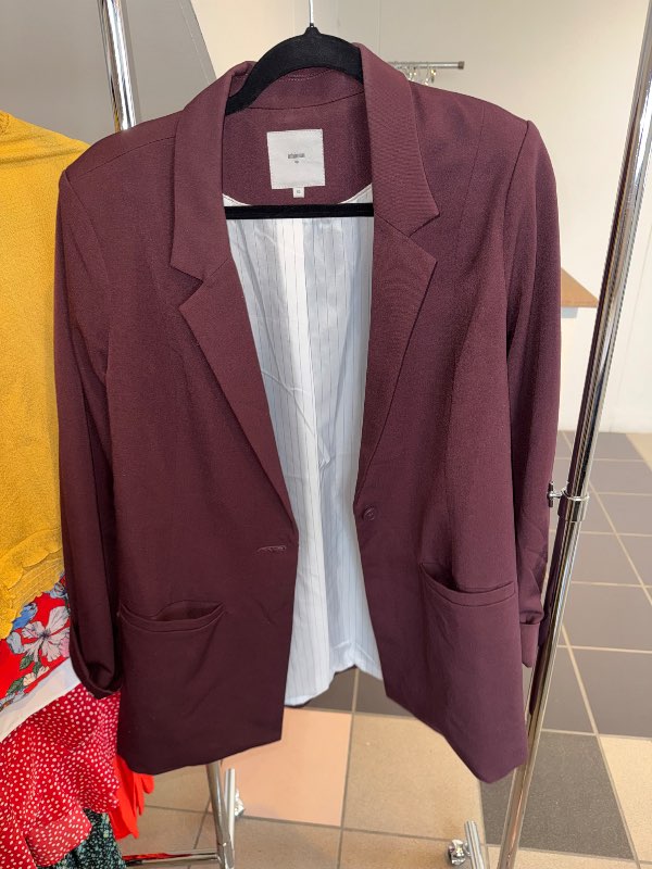 Burgundy blazer