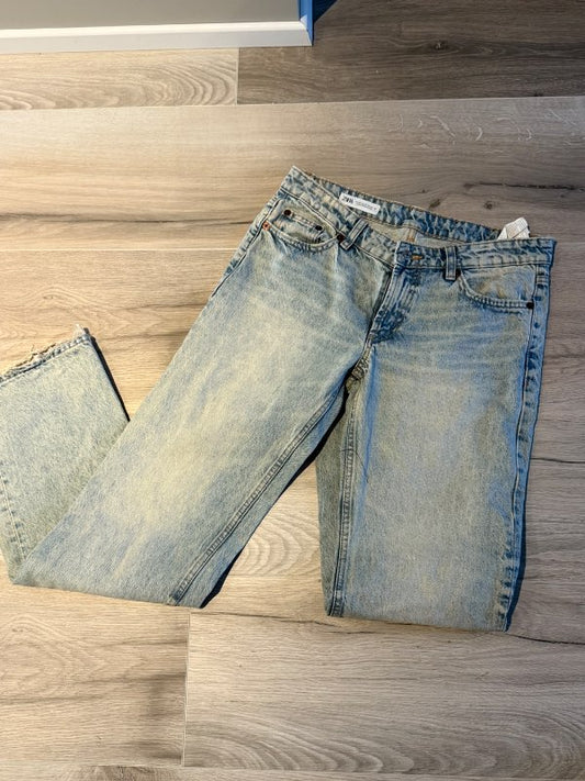 Zara bláar gallabuxur