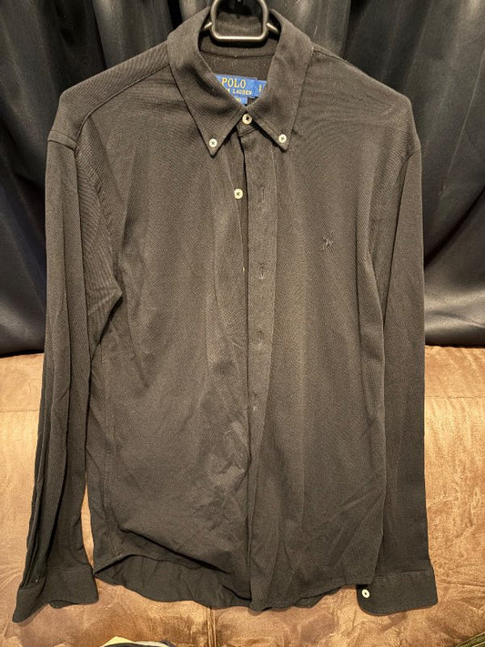 K Ralph lauren knit oxford svört