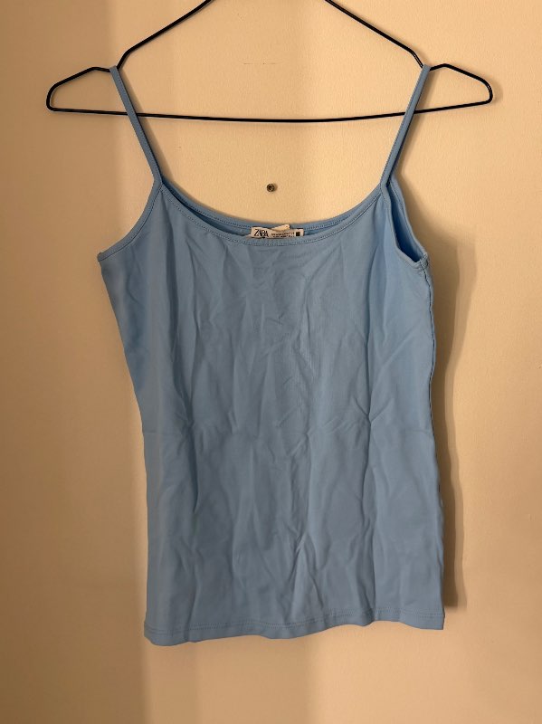 Ljósblár ZARA hlýrabolur