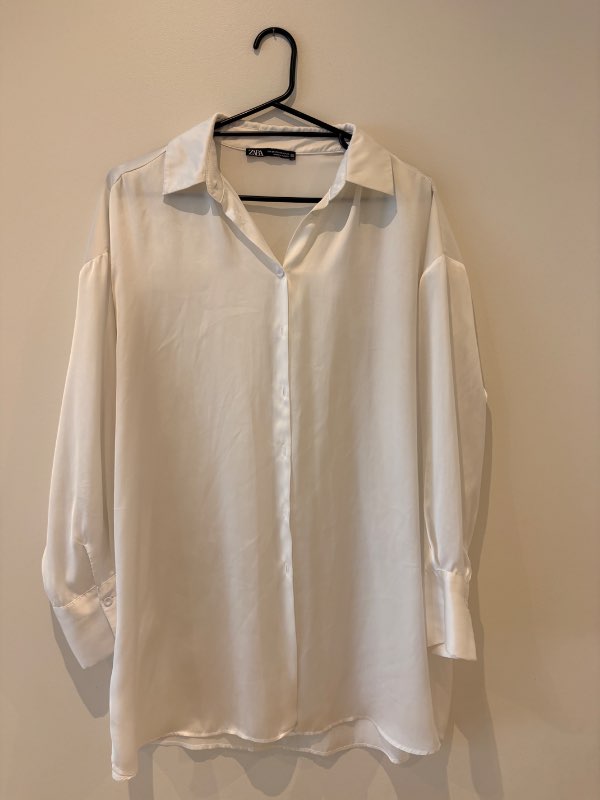 Zara hvít oversized