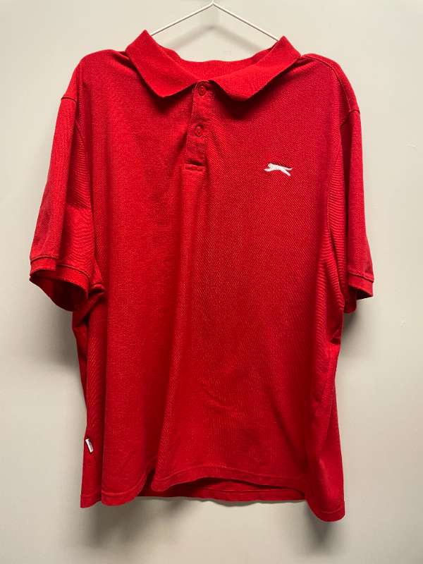 Slazanger red polo shirt