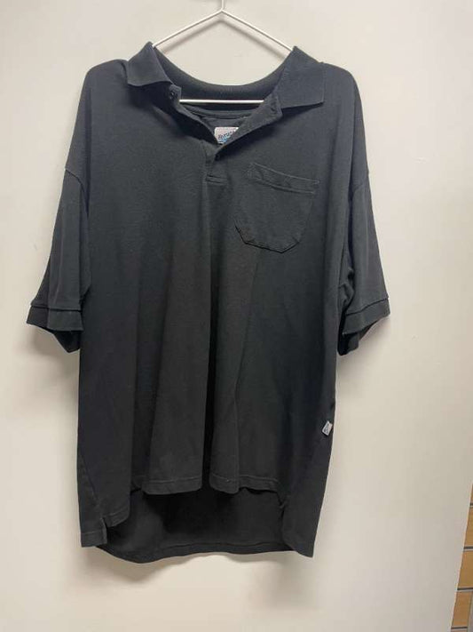 black polo shirt