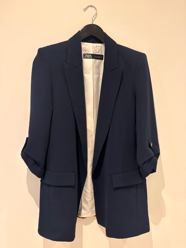 Zara dökkblár blazer