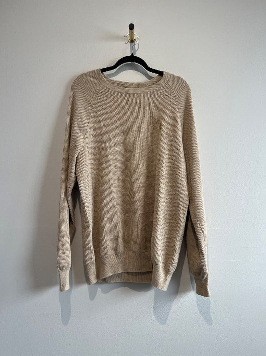 beige polo prjónapeysa