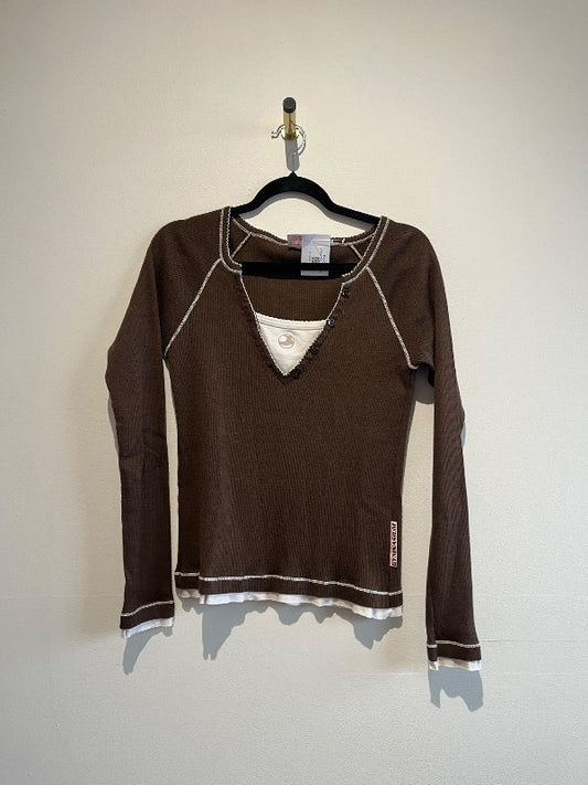 vintage brún langerma