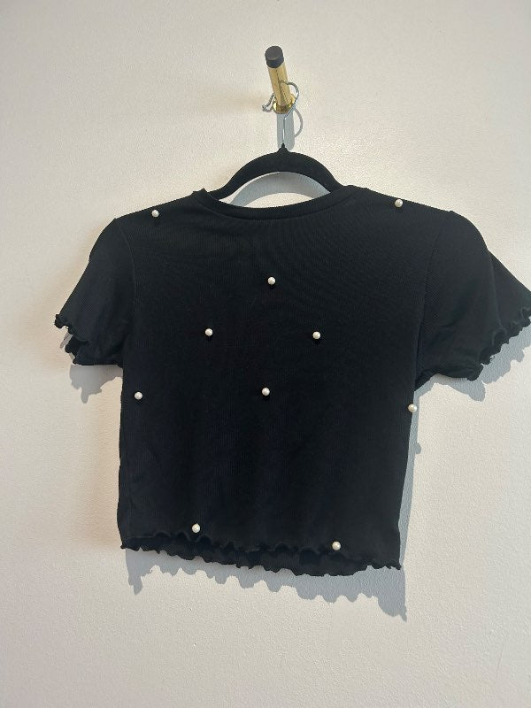 short black shirt