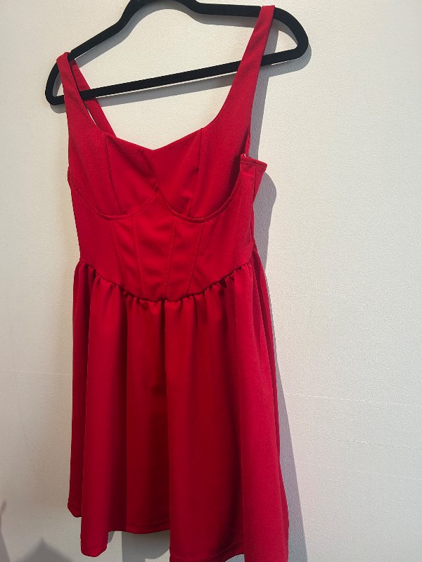 red dress