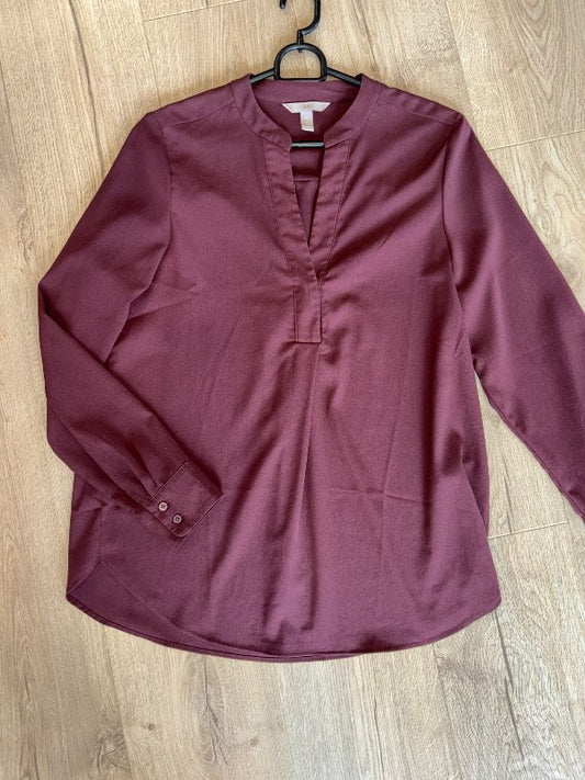 Vínrauð skyrta H&M