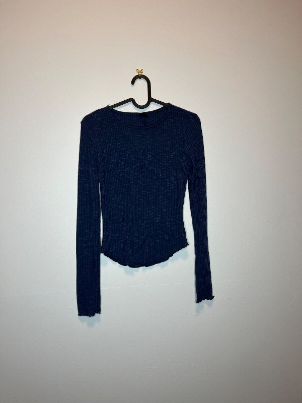 Navy peysa top shop