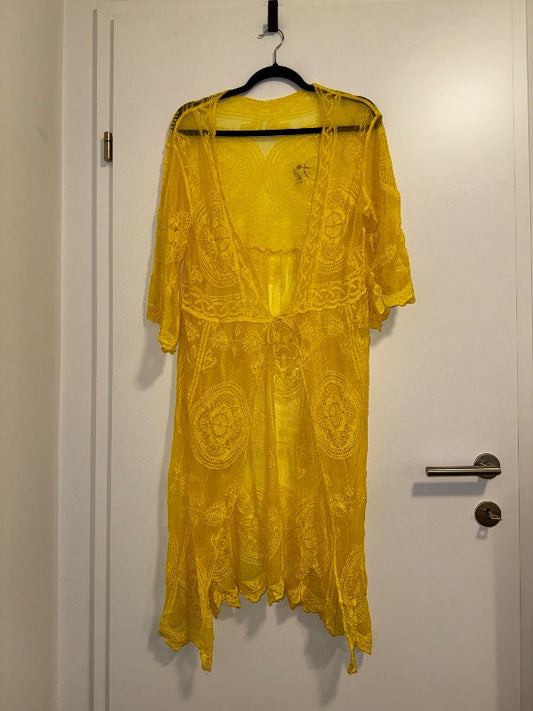 Yellow Lace Cover-Up