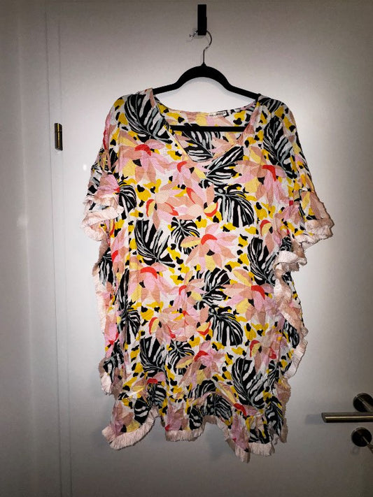 Tropical Fringe Cover-Up