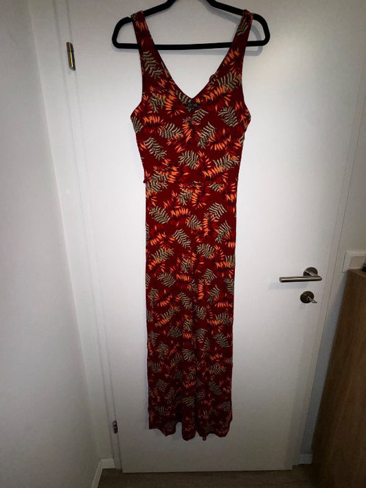 Rust Leaf Maxi Dress