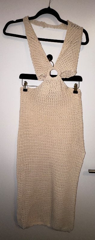 Cream Crochet Dress