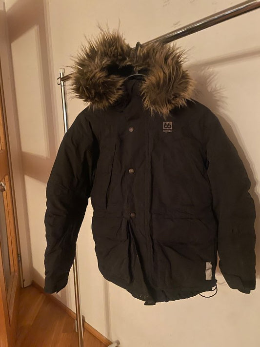 66 norður úlpa svört