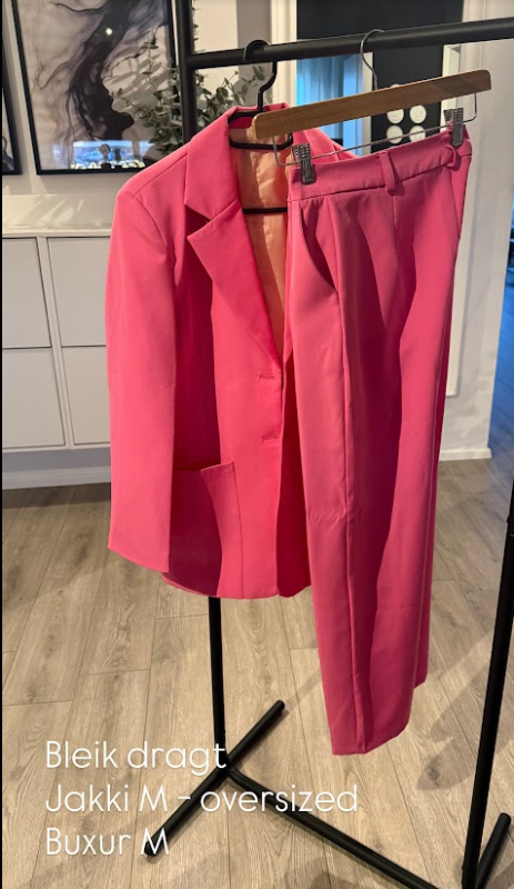 Pink suit (blazer and pants)
